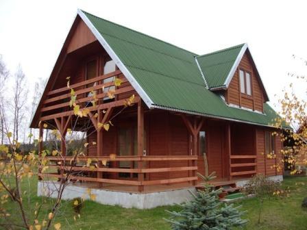 Gowidlino-domek drewniany z kominkiem