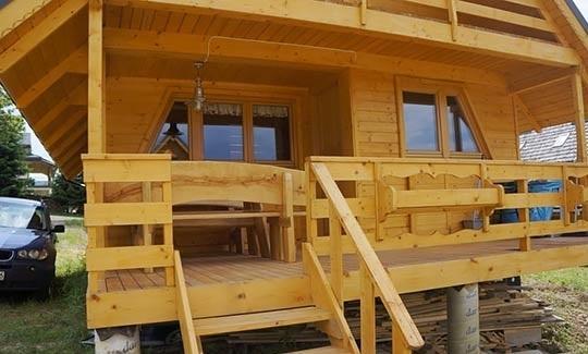 Nowe domki drewniane w Smereku